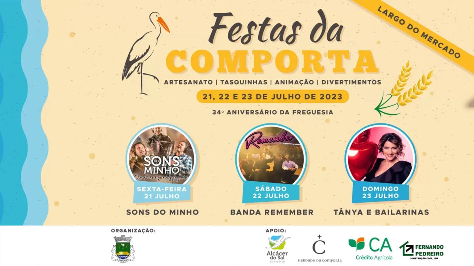 Festas da Comporta regressam com romarias, bailes e concertos 1 Festas da Comporta regressam com romarias, bailes e concertos