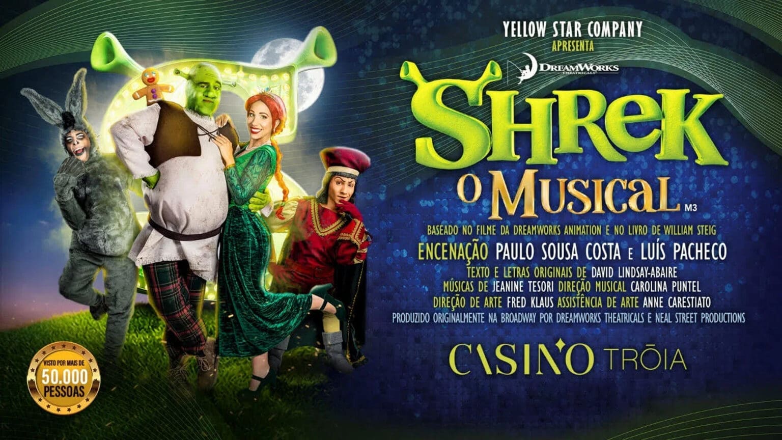 “Shrek, O Musical” chega ao Casino de Tróia