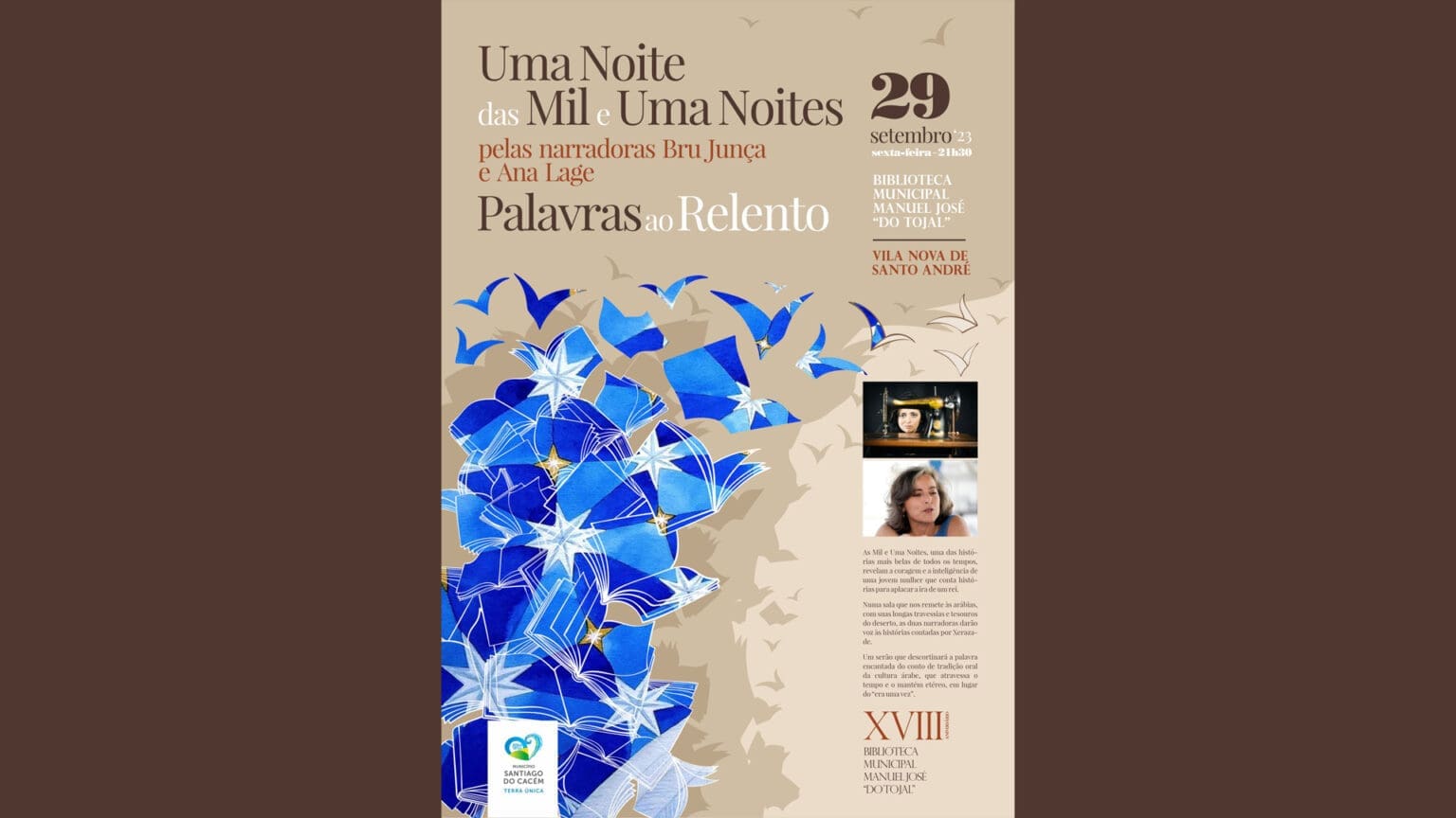 Biblioteca Municipal ‘do Tojal’ celebra aniversário com “As Mil e Uma Noites”