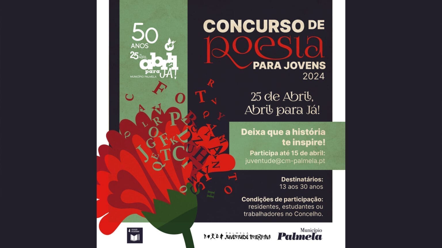 Concurso de Poesia para Jovens – inscrições até 15 de abril!