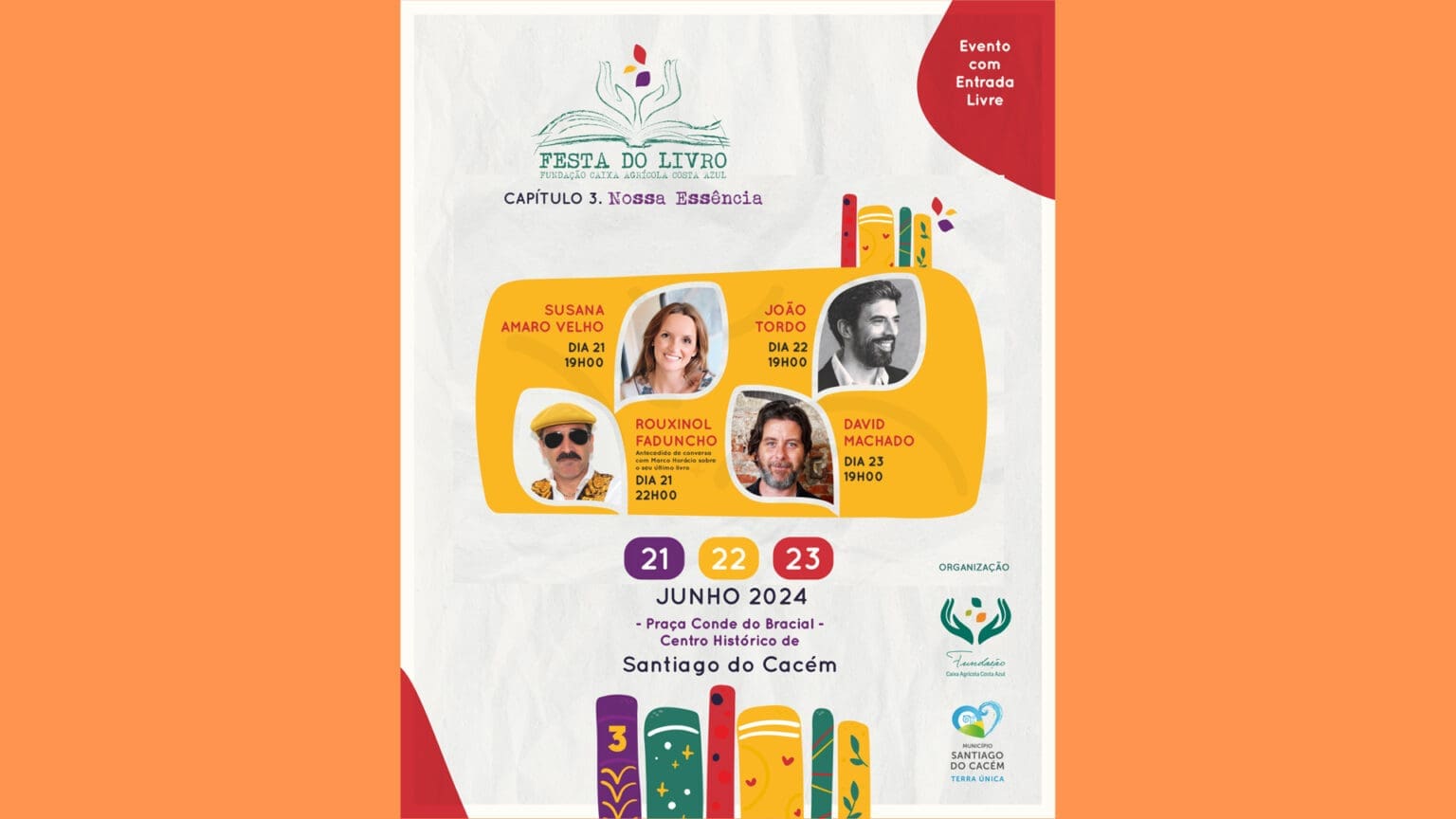 Participe na 3ª Edição da Festa do Livro Fundação Caixa Agrícola Costa Azul em Santiago do Cacém 1 Participe na 3ª Edição da Festa do Livro Fundação Caixa Agrícola Costa Azul em Santiago do Cacém