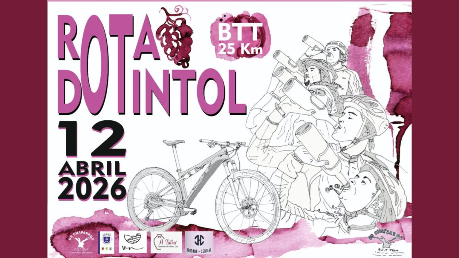 Rota do Tintol leva BTT a Santiago do Cacém a 12 de abril 1 Rota do Tintol leva BTT a Santiago do Cacém a 12 de abril